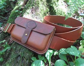 big game pouch leather shooting pouches